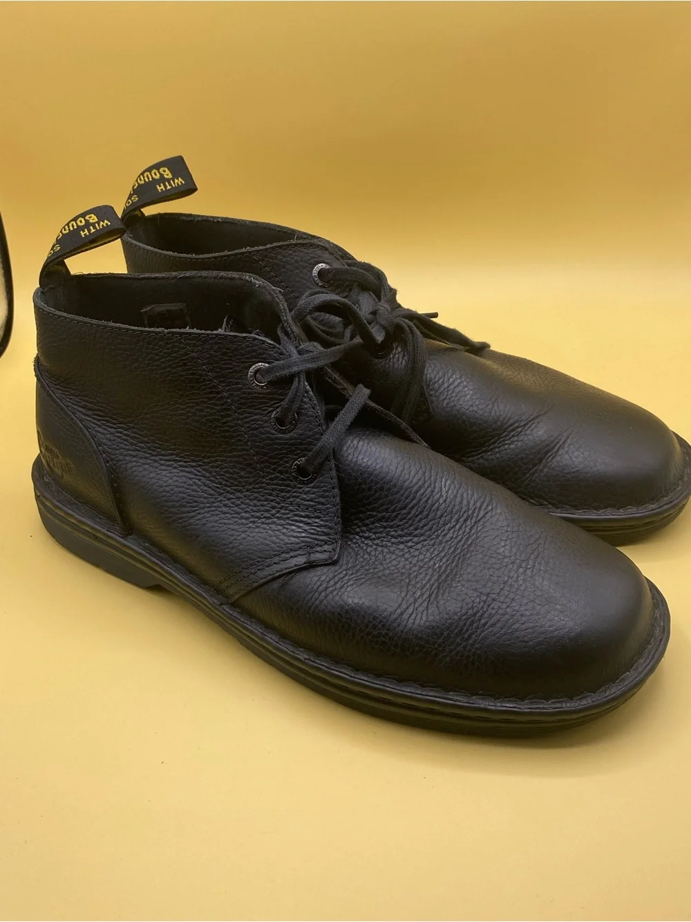 Dr. Martens Black Leather Chukka Boots
